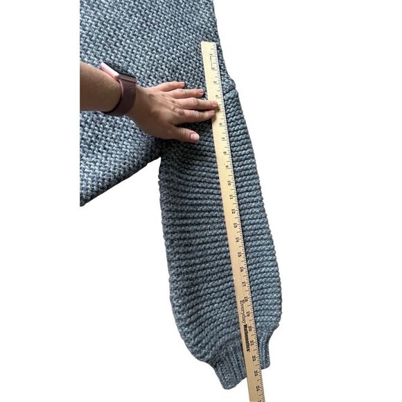 Proenza Schouler CHUNKY KNIT SWEATER size S Gray Wool Blend - Picture 7 of 10